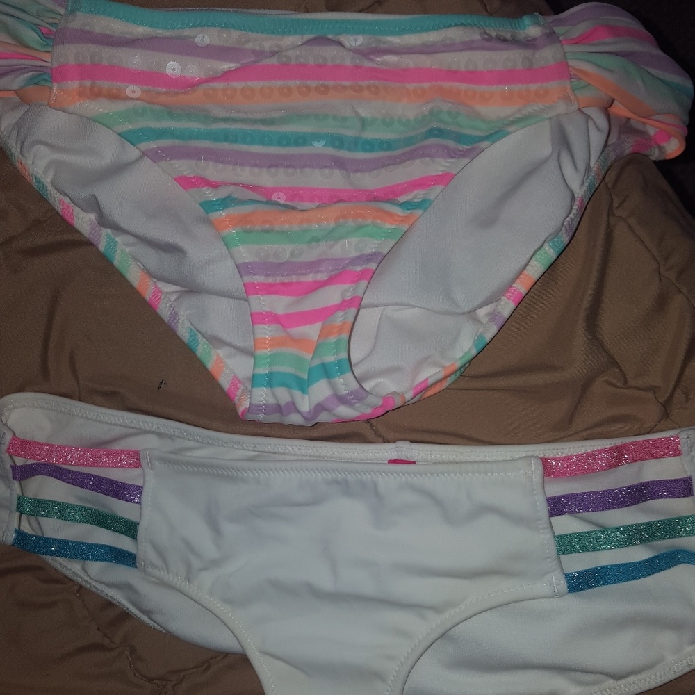 Victoria's Secret Pink rainbow Bikini Bottom S